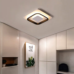 Modern Geometric LED Ceiling Light – Flush Mount Design for Home Illumination