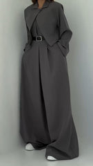 Monroe Three-Piece Blazer Outfit | Structured Jacket, Camisole & Wide-Leg Pants