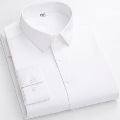 Monroe Men's Wrinkle-Resistant Stretch Dress Shirt | Long Sleeve Business Style