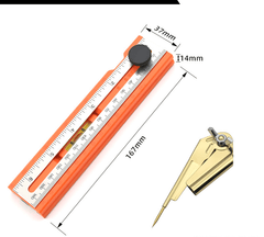 Multi-Angle Aluminum Level Ruler | Foldable T-Square Marking Tool