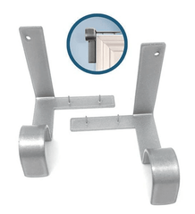 No-Drill Curtain Rod Brackets | Hammer-In Window Frame Holders