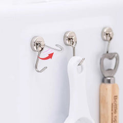 PivotHold Magnetic Hooks | 24.2 lb Capacity | 360° Swivel 4-Pack