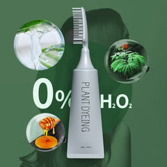 PlantKind Comb-On Black Hair Color | 100ml Conditioning Black Formula