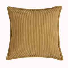 Ribbed Corduroy Throw Pillow in Earthy Tones – Soft and Versatile 18x18 Inches