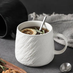 Rock Sand Mug with Textured Grip – 550ml Durable Ceramic Coffee Mug