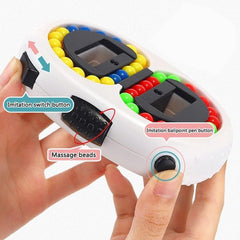 RollTrack Pocket Puzzle | Dual-Sided Fidget Game With Clicks And Rollers