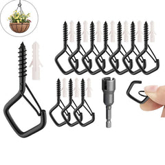 Secure Square Decor Hooks | Stainless Steel Snap-On Hangers, 20 Pack