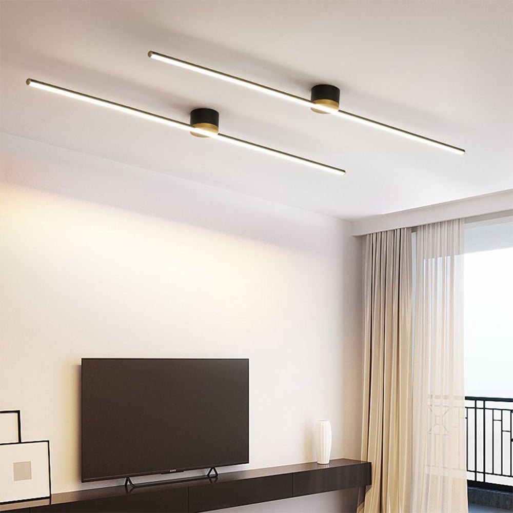 Slim Modern LED Ceiling Light Fixture for Contemporary Spaces – Flush Mount Design