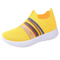 StrideAir Knit Slip-On Sneakers | Mesh Upper, Arch Support, Lightweight PVC Sole