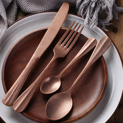 Ultra Matte Silverware Set – Durable 430 Stainless Steel with Grip-Ready Finish