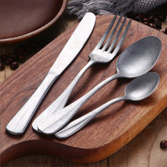 Ultra Matte Silverware Set – Durable 430 Stainless Steel with Grip-Ready Finish