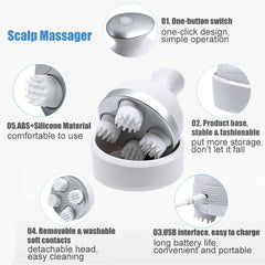 Vesilo — Dual-Use Electric Head Massager for Pets and Humans