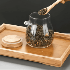 VivantSeal™ Airtight Glass Storage Jars with Bamboo Lids – Preserve Freshness and Flavor