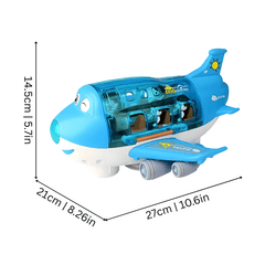 WhirlJet Electric Airplane Toy | Lights, Music, Sensor Navigation & 3 Figures