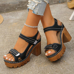 Willow Adjustable Platform Sandals | Cushioned Insole, Anti-Slip Outsole