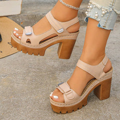 Willow Adjustable Platform Sandals | Cushioned Insole, Anti-Slip Outsole