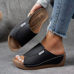Willow Wedge Slide Sandals | Cushioned Insole & Lightweight Lift