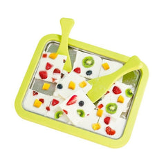 Yara Manual Frozen Treat Roller | 2-Cup Family Dessert Tray