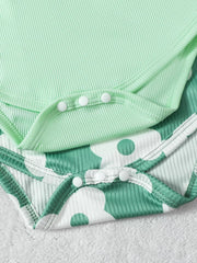 Children's Long Sleeve Bodysuit and Pants 4 Piece Set 