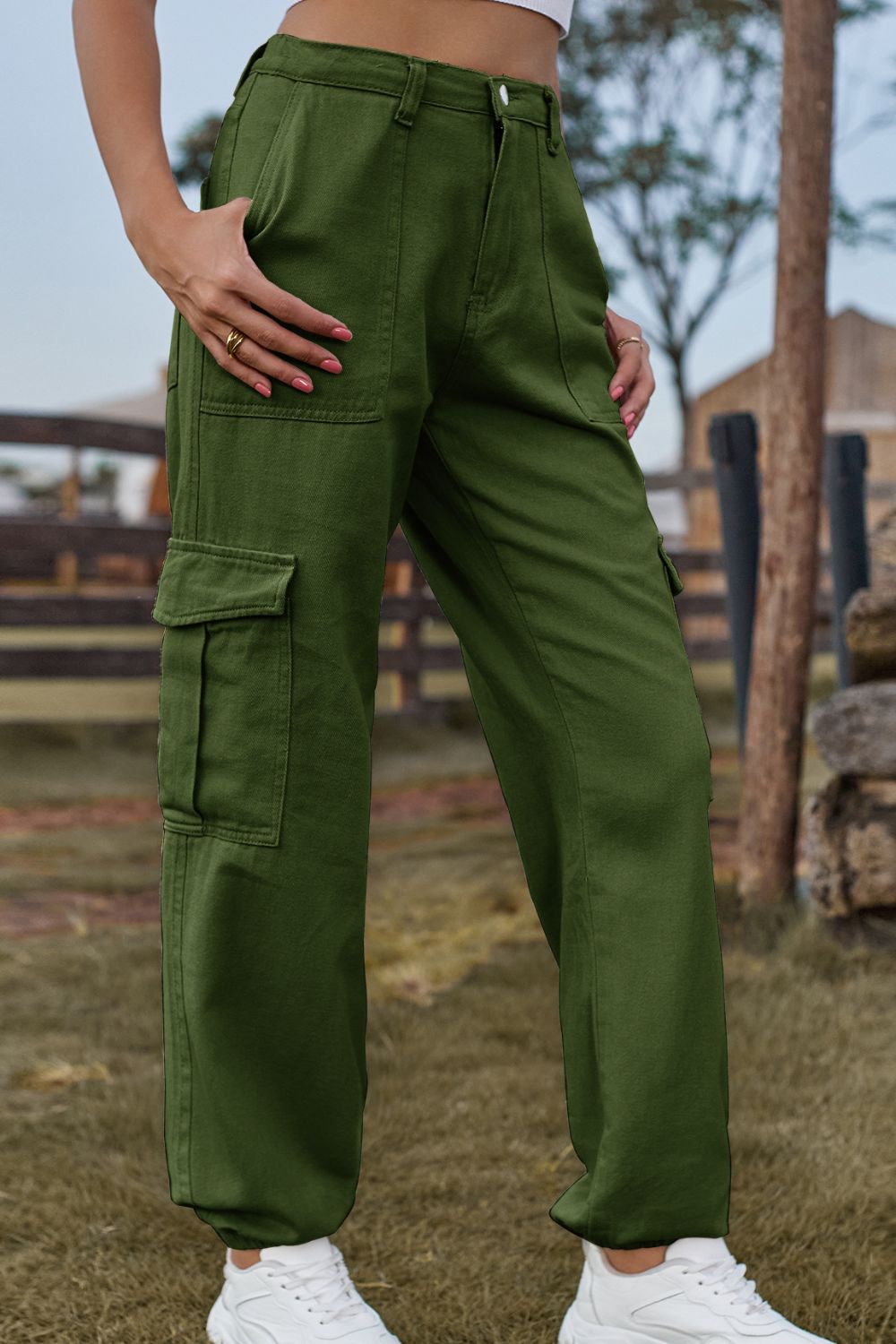 Long Jeans with Pocket 