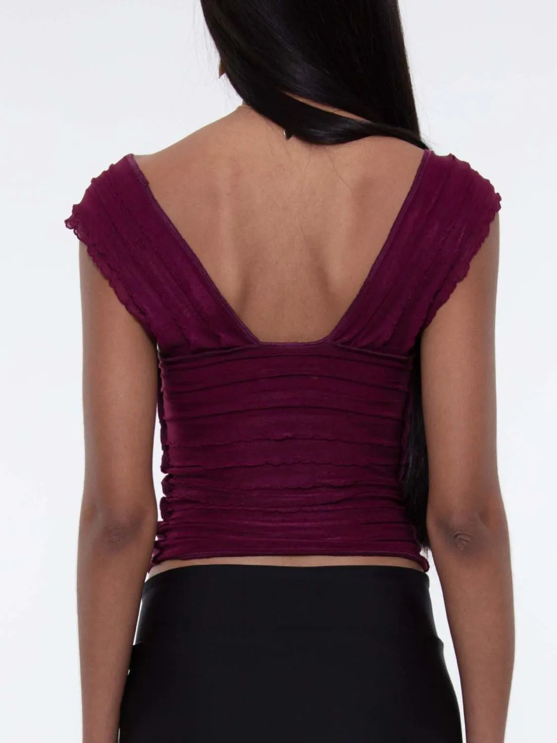 Ruched Solid Tank 