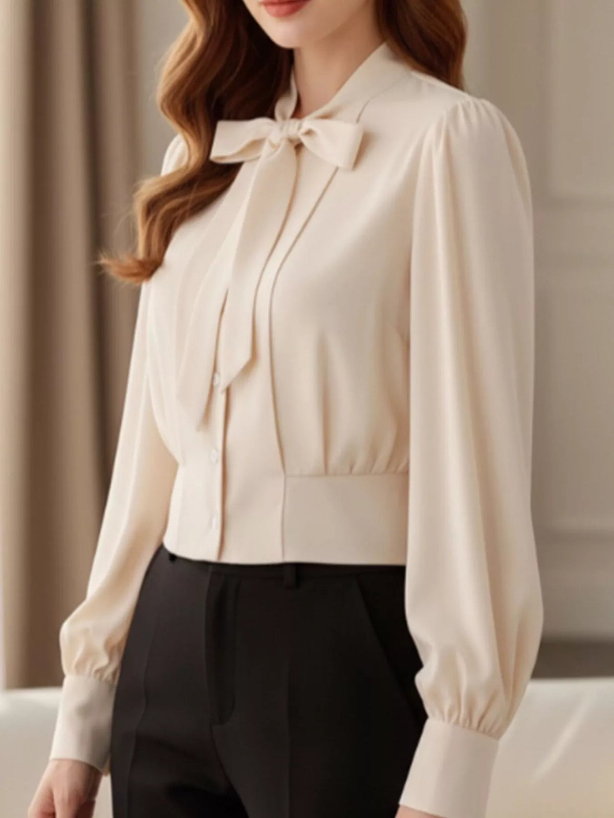Bow Tie Long Sleeve Shirt 