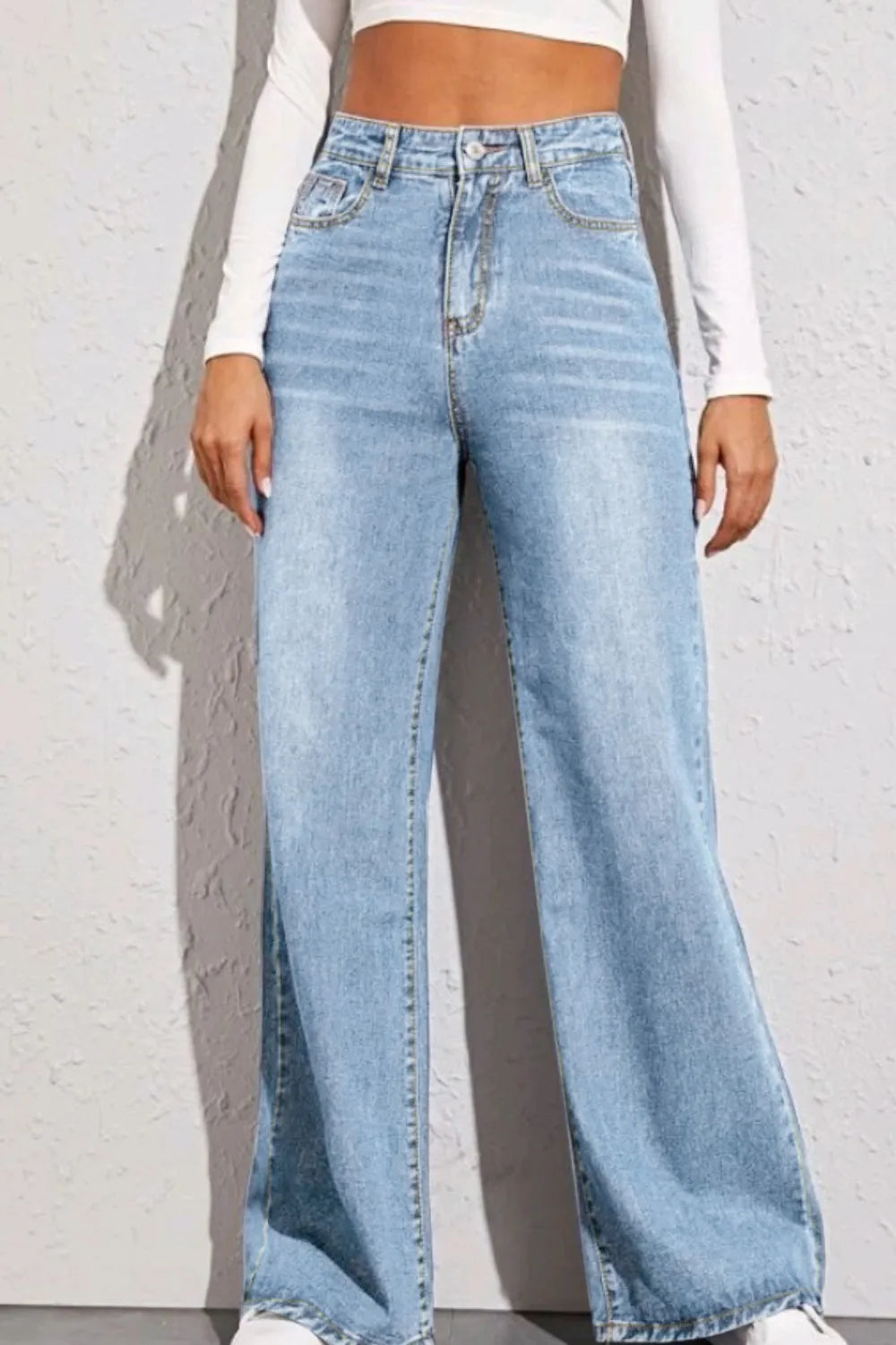 High Waist Wide Leg Jeans 