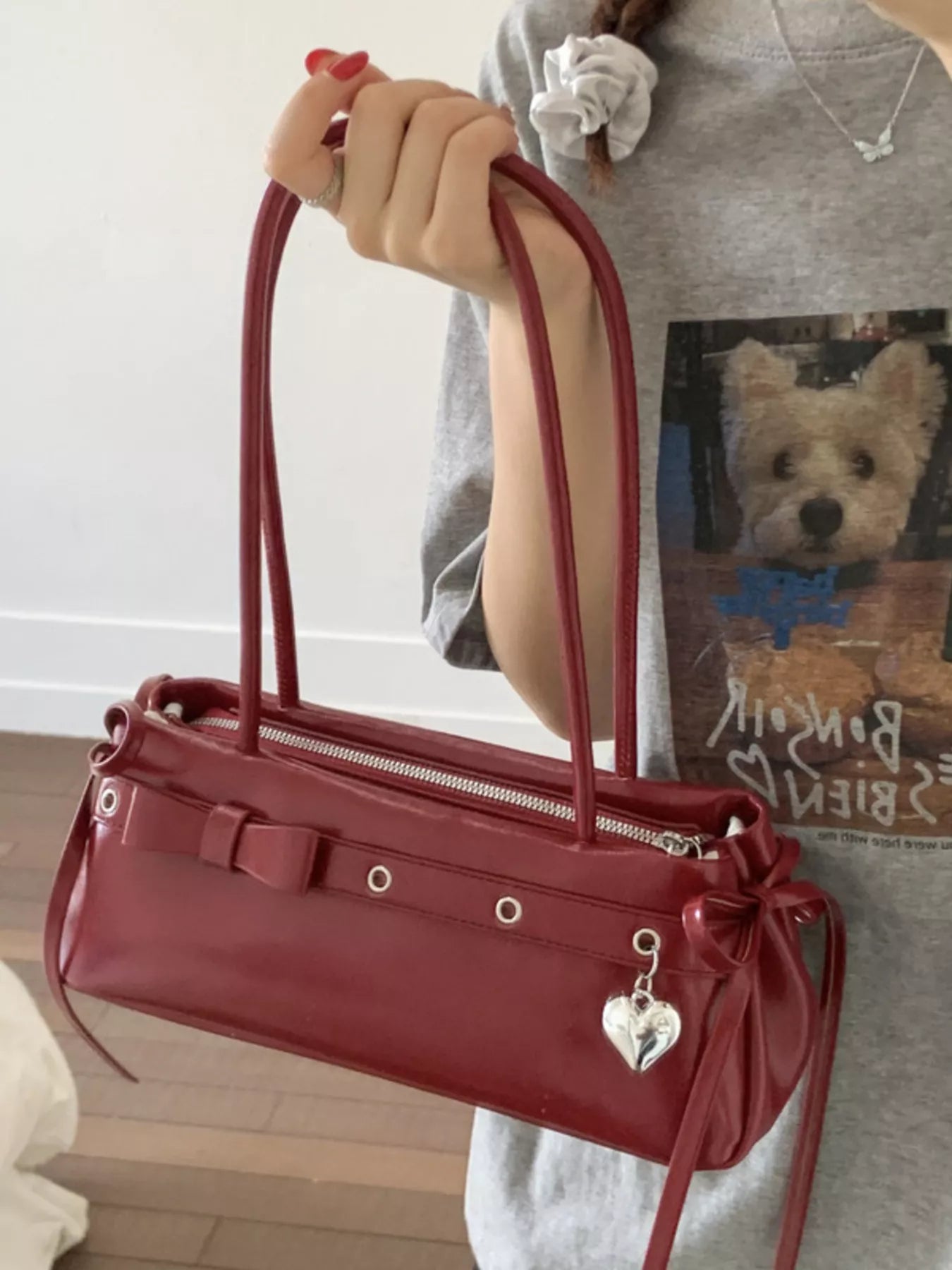 PU Leather Shoulder Bag 