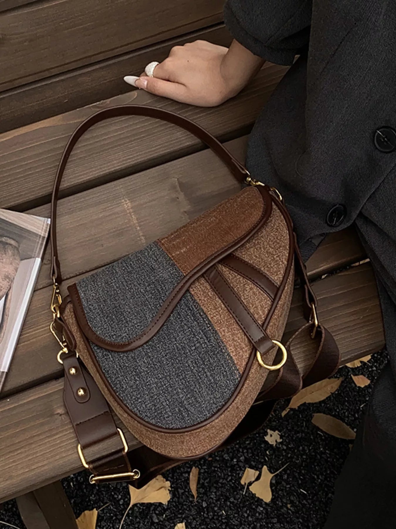Adjustable Strap Crossbody Bag 