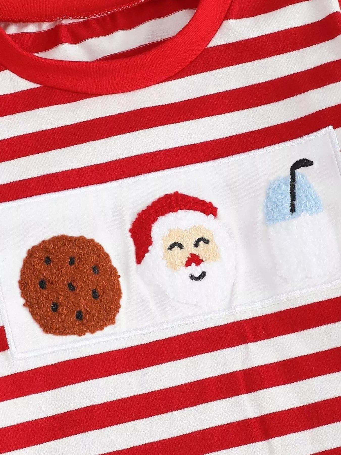 Children's Christmas Striped Pajama Set 