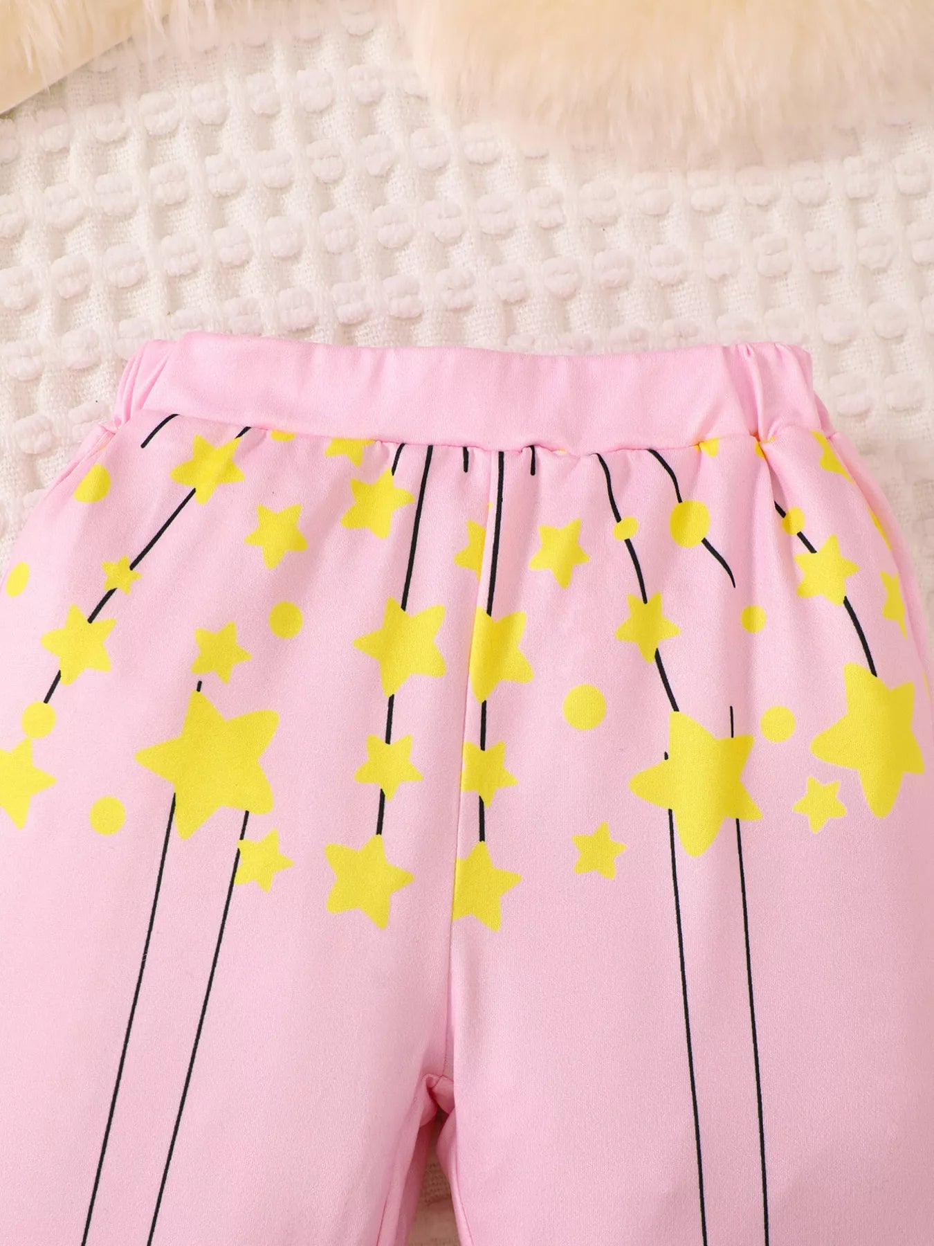 Children's Graphic Long Sleeve Top and Pants Set 