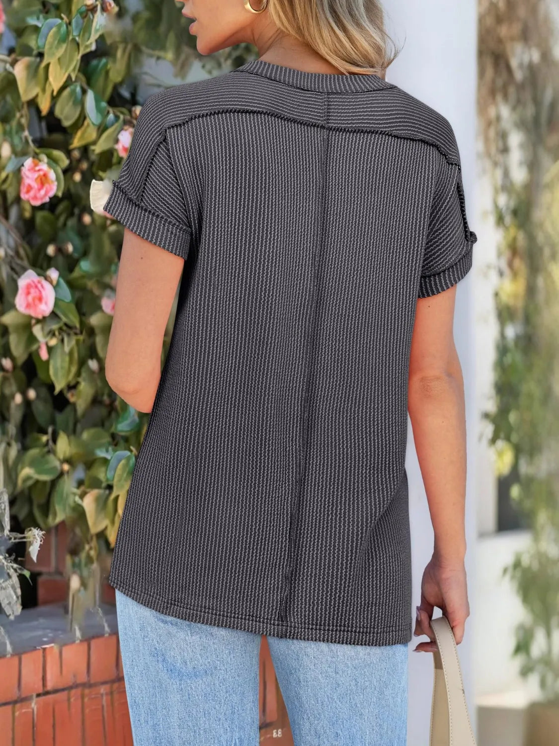 Round Neck Short Sleeve T-Shirt 