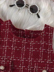 Children's Ribbed Knit Top and Dress Set 