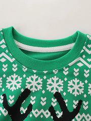Children's Reindeer Graphic Christmas Sweatshirt 