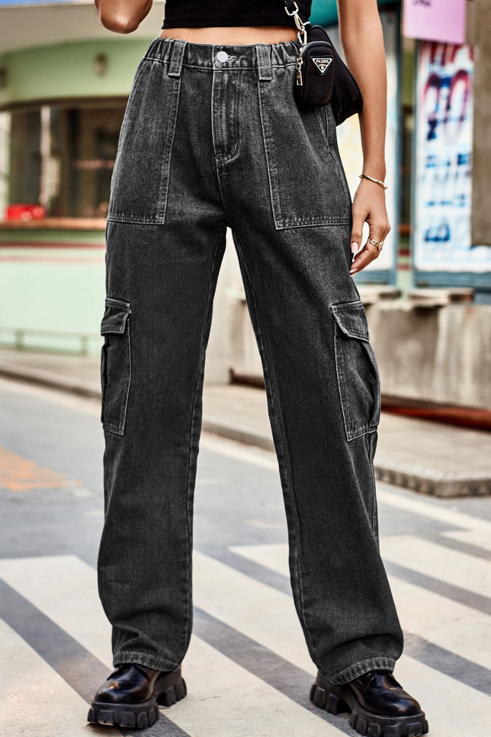 Loose Fit Long Pants with Pockets 