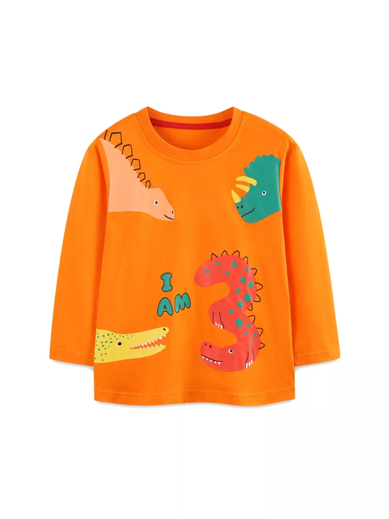 Children's Dinosaur Print Long Sleeve T-Shirt 