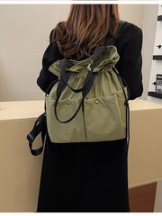 Drawstring Closure Lightweight Backpack Bag 