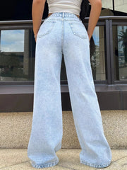 High-Waisted Wide Leg Jeans 