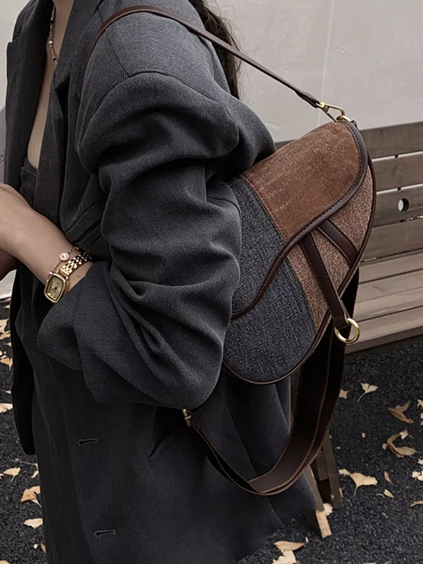 Adjustable Strap Crossbody Bag 