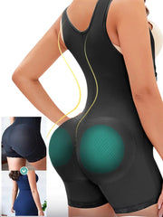 Full Size Side Zip Up Wide Strap Shapewear 