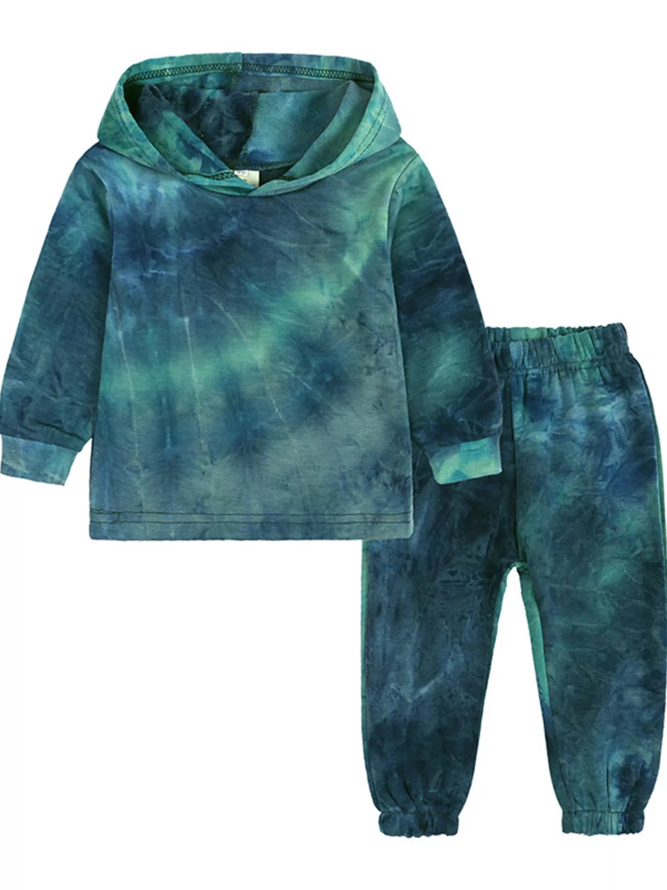 Children's Tie-Dye Hoodie and Pants Set 