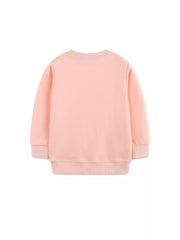Children's Cute Bunny Embroidered Round Neck Sweatshirt 