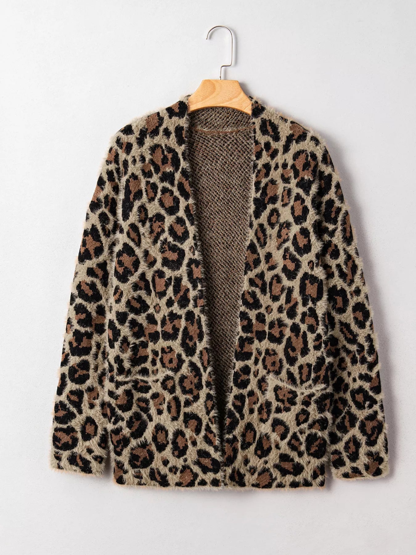 Leopard Open Casual Cardigan 