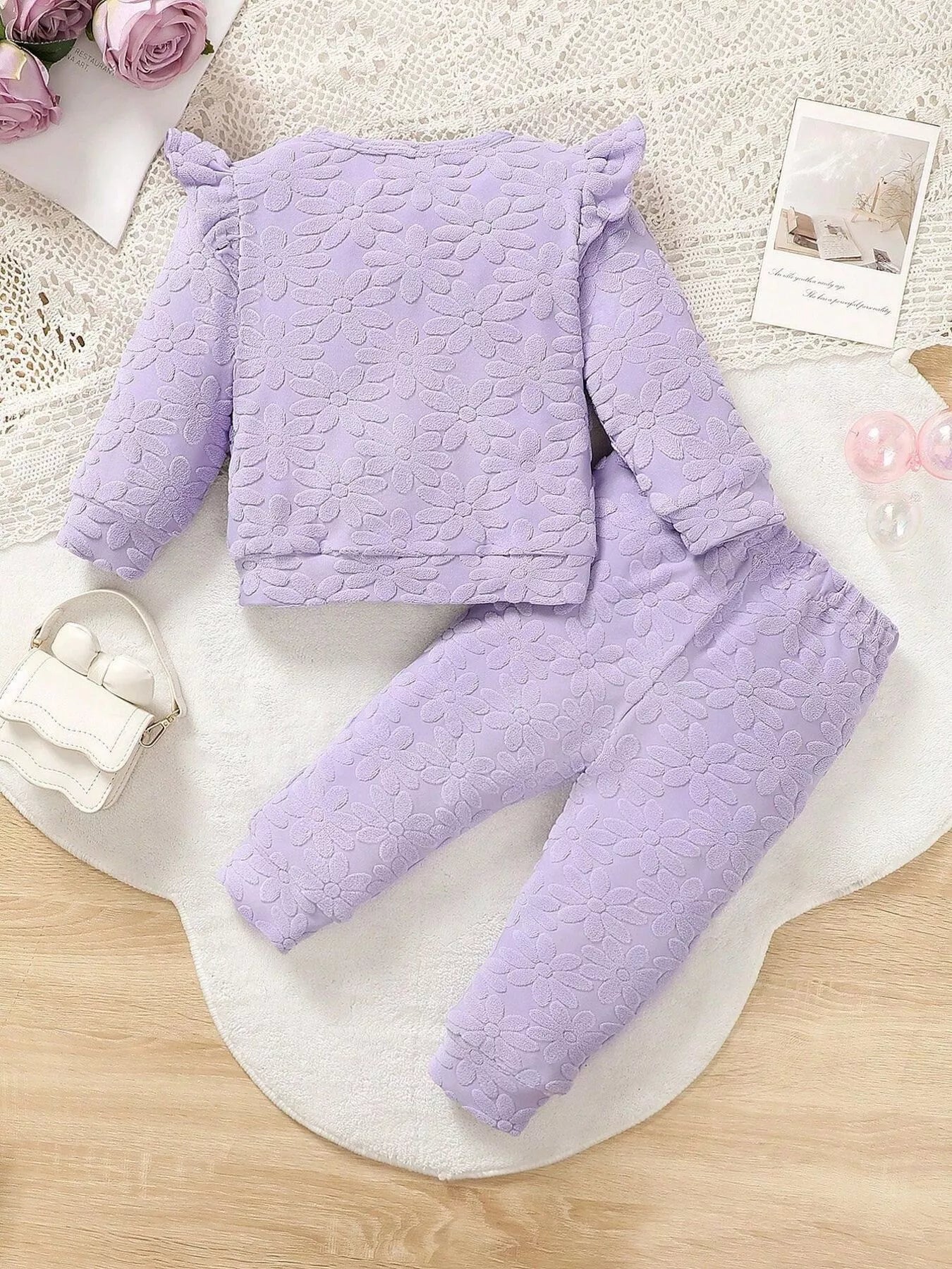 Children's Mama's Bestie Textured Outfit Set 