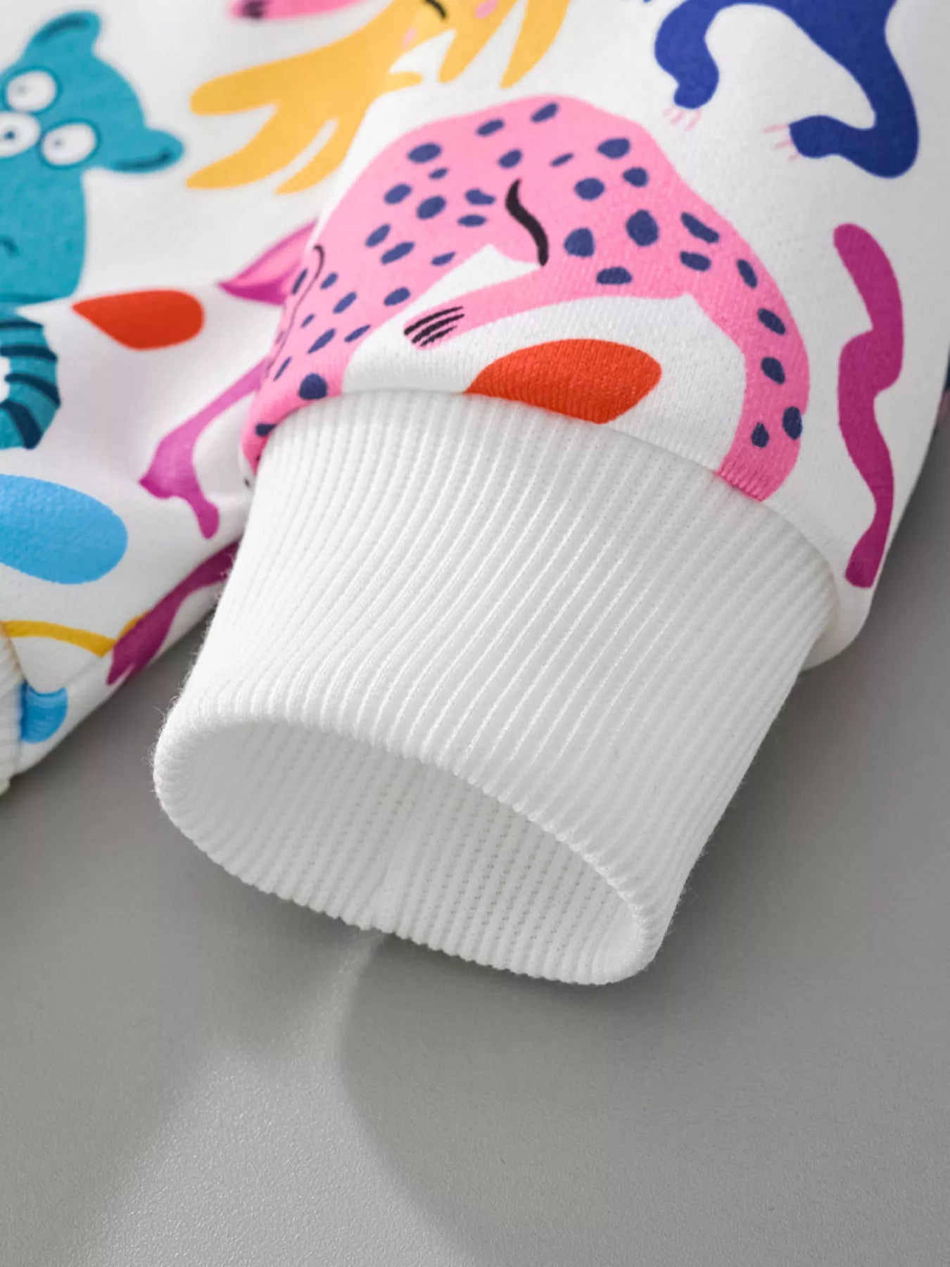Children's Animal Print Crew Neck Sweatshirt 