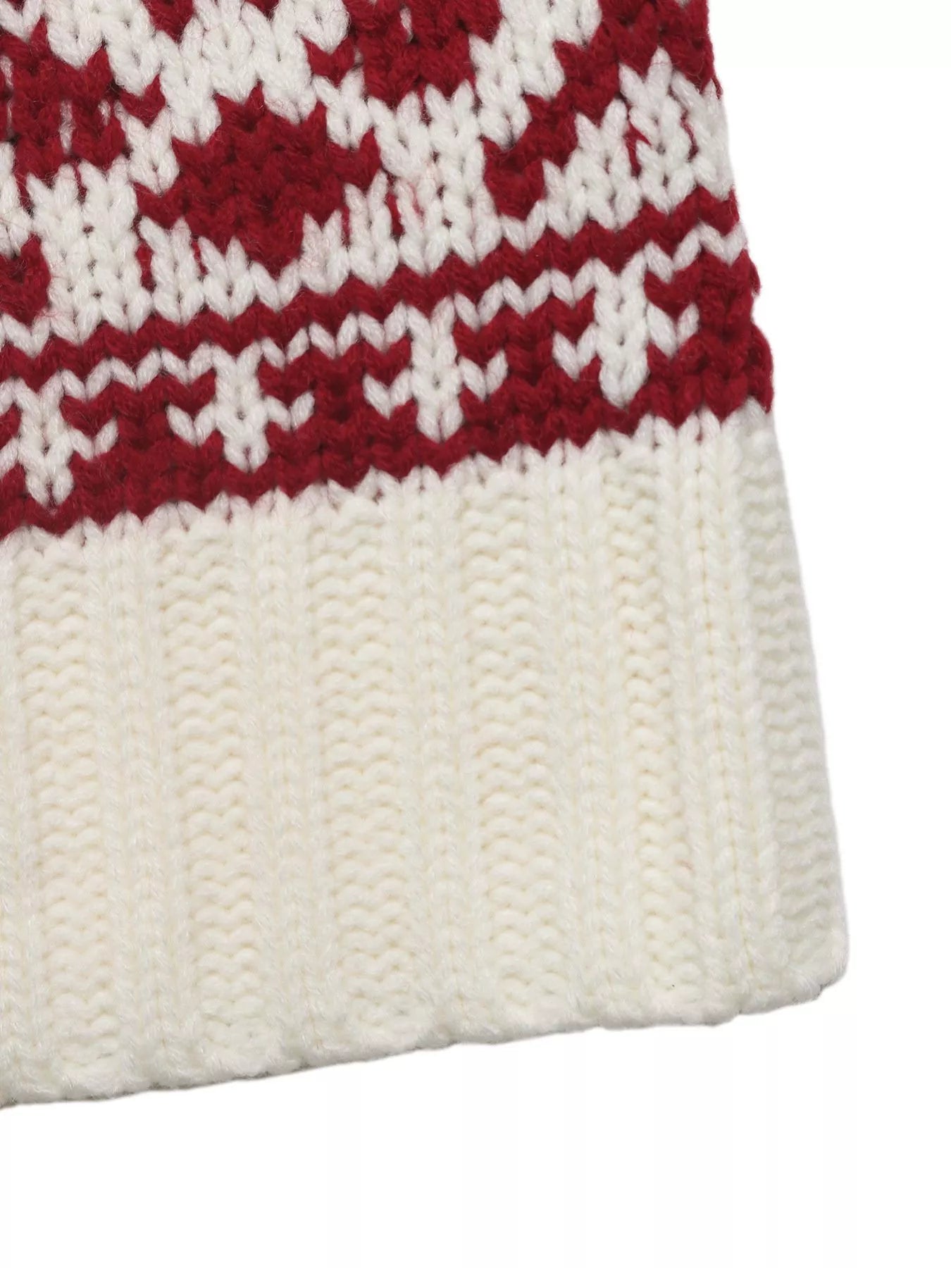 Christmas Cable Knit Long Sleeve Sweater 