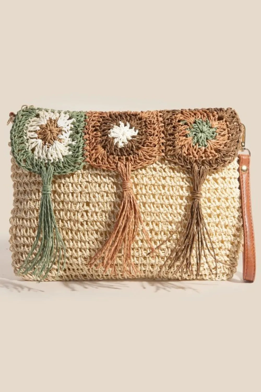 Fame Intricate Tassel Braided Crossbody Bag 