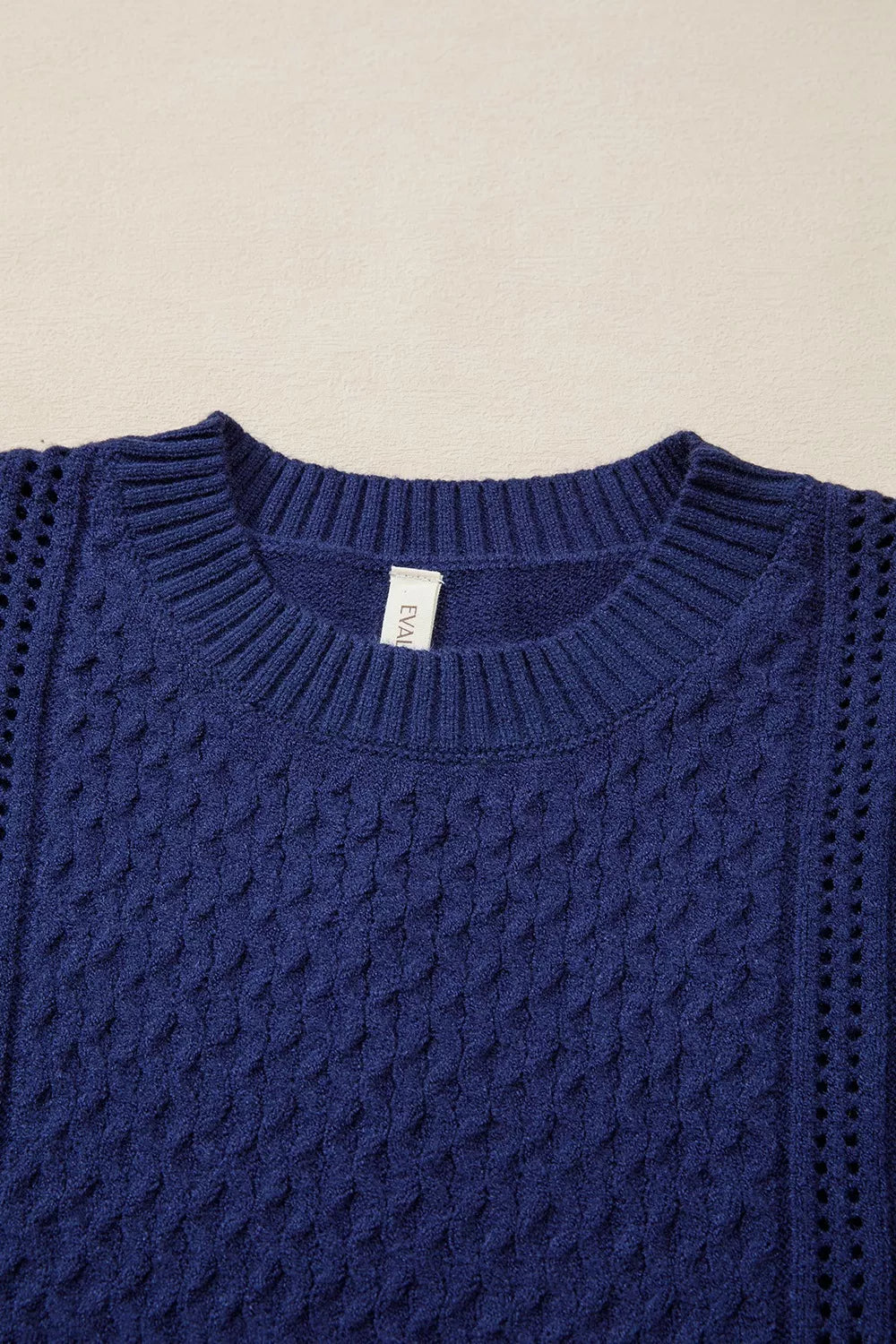 Classic Texture Knit Long Sleeve Sweater 