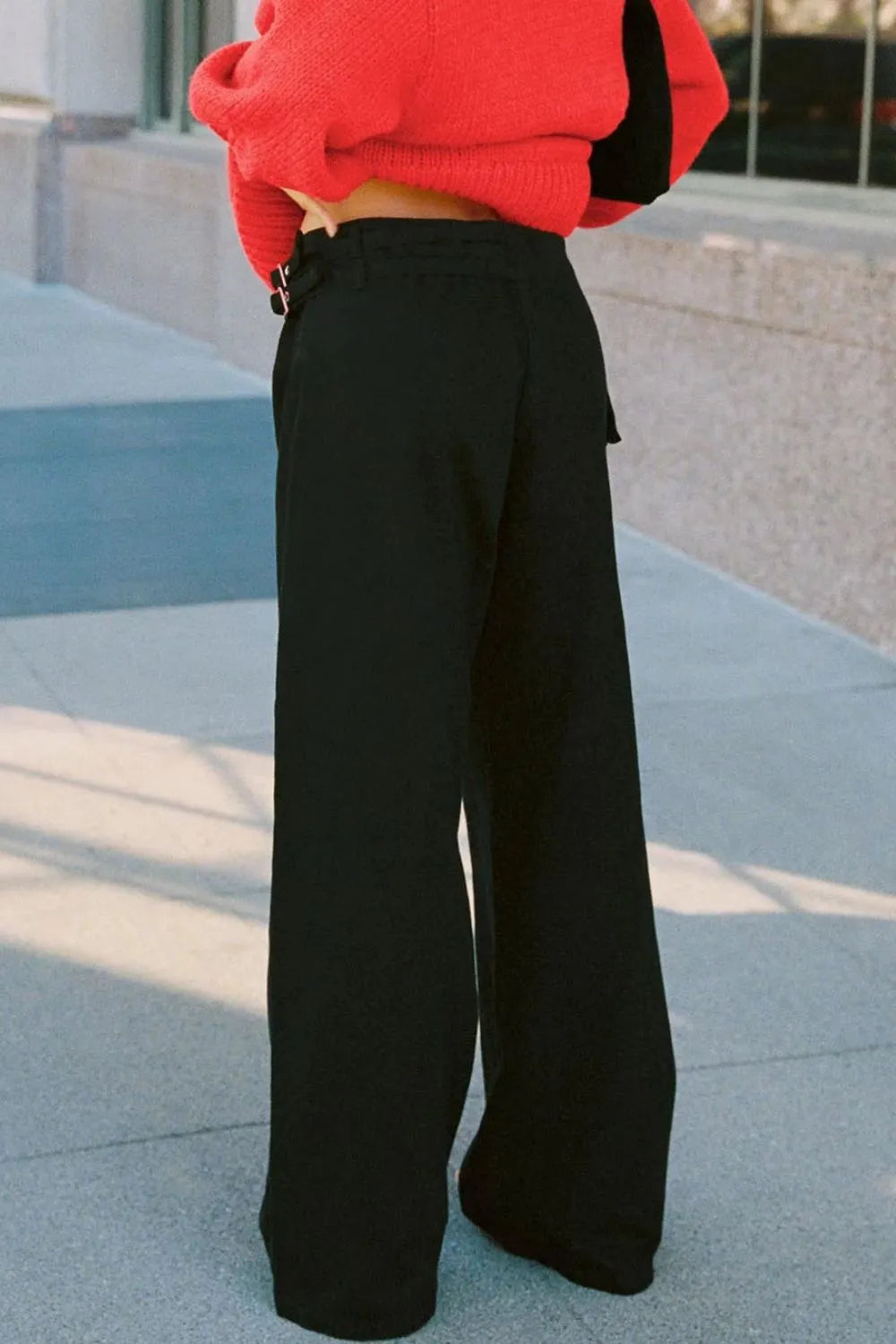 Wide Leg Jeans with Pockets 