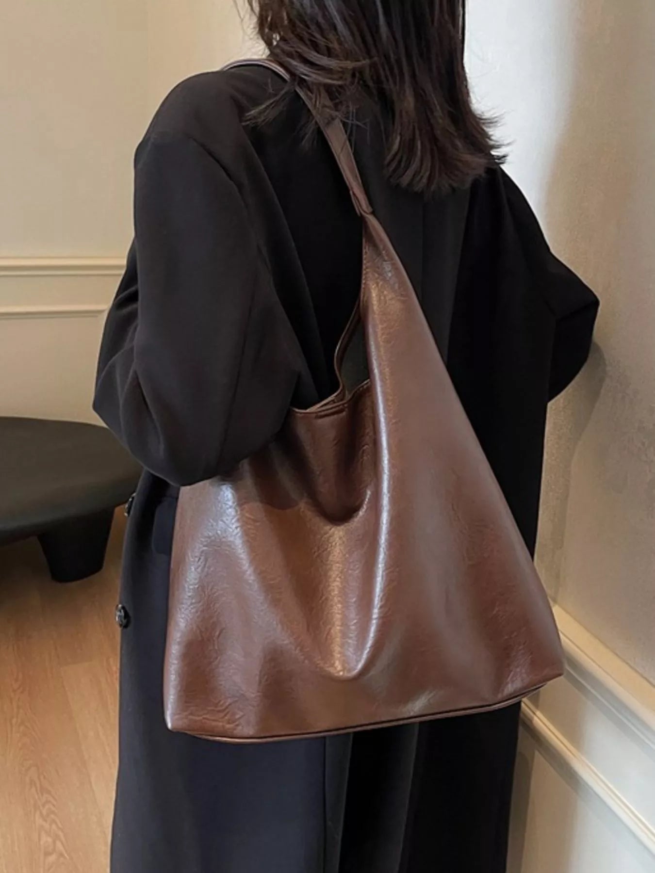 PU Leather Tote Bag 